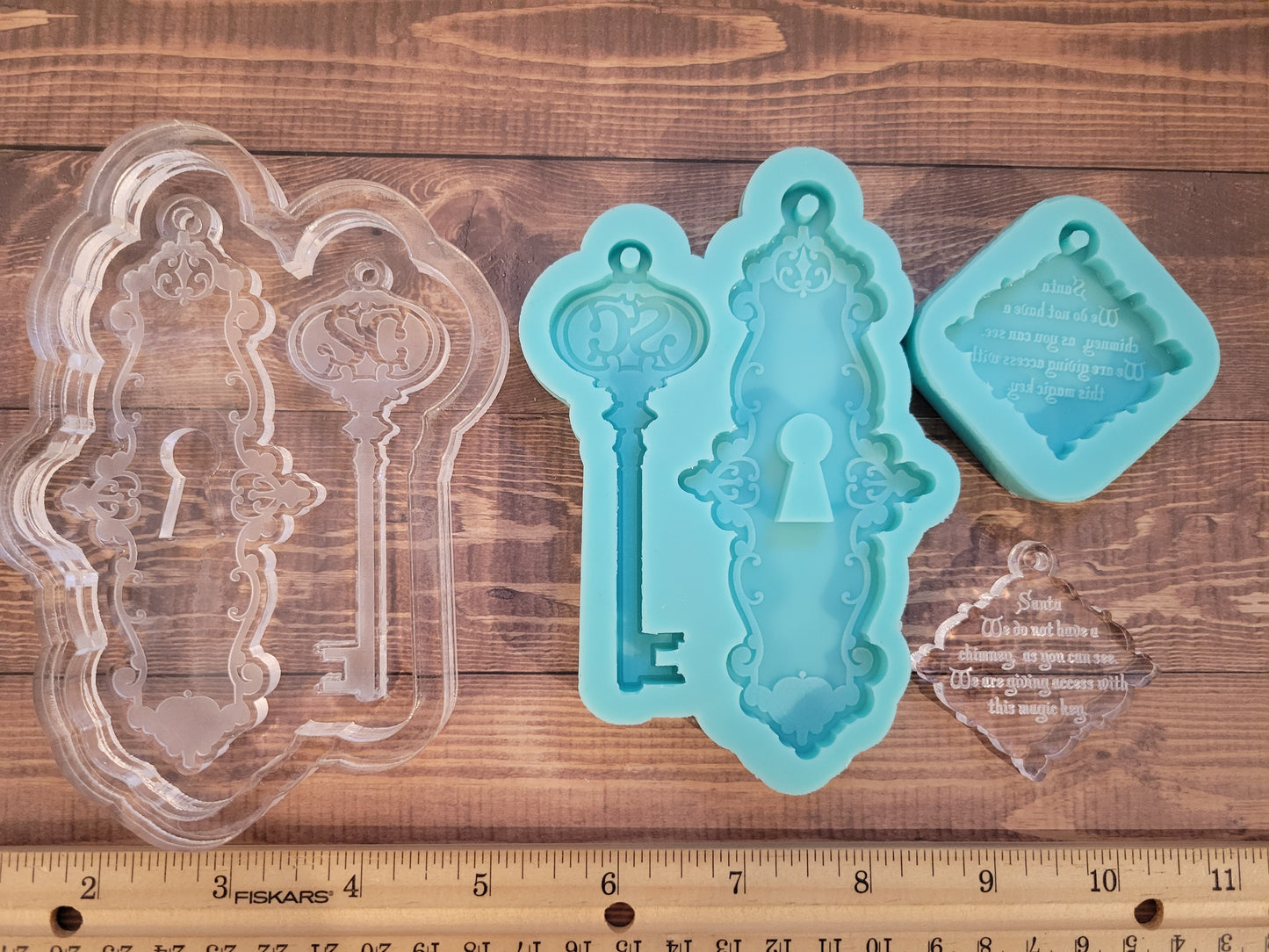 Santa Key and lock set with poem tag