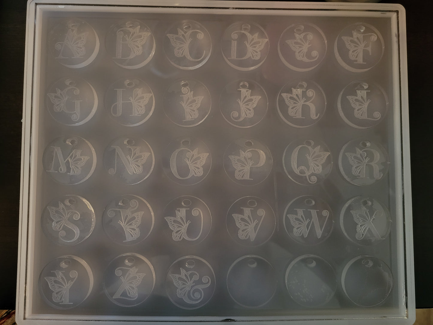 Butterfly Alphabet Charm pallet