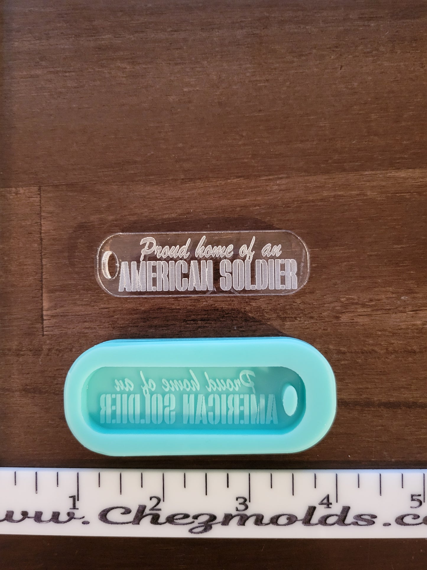 Proud of an American soldier Keytag