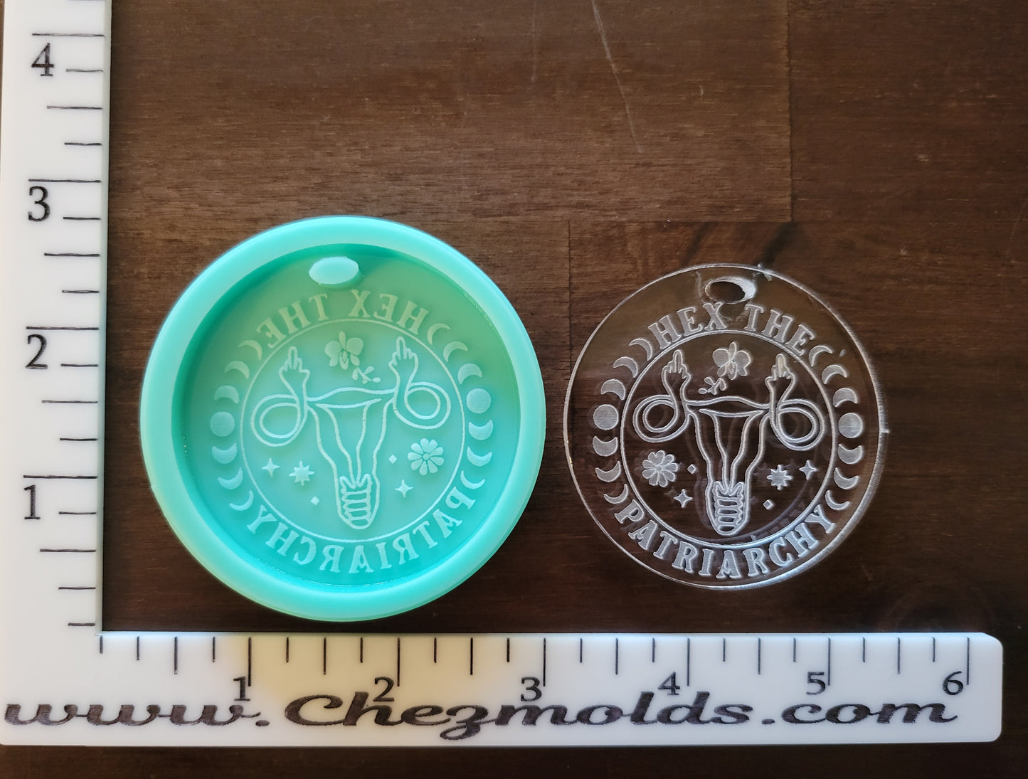 Hex the patriarchy keychain