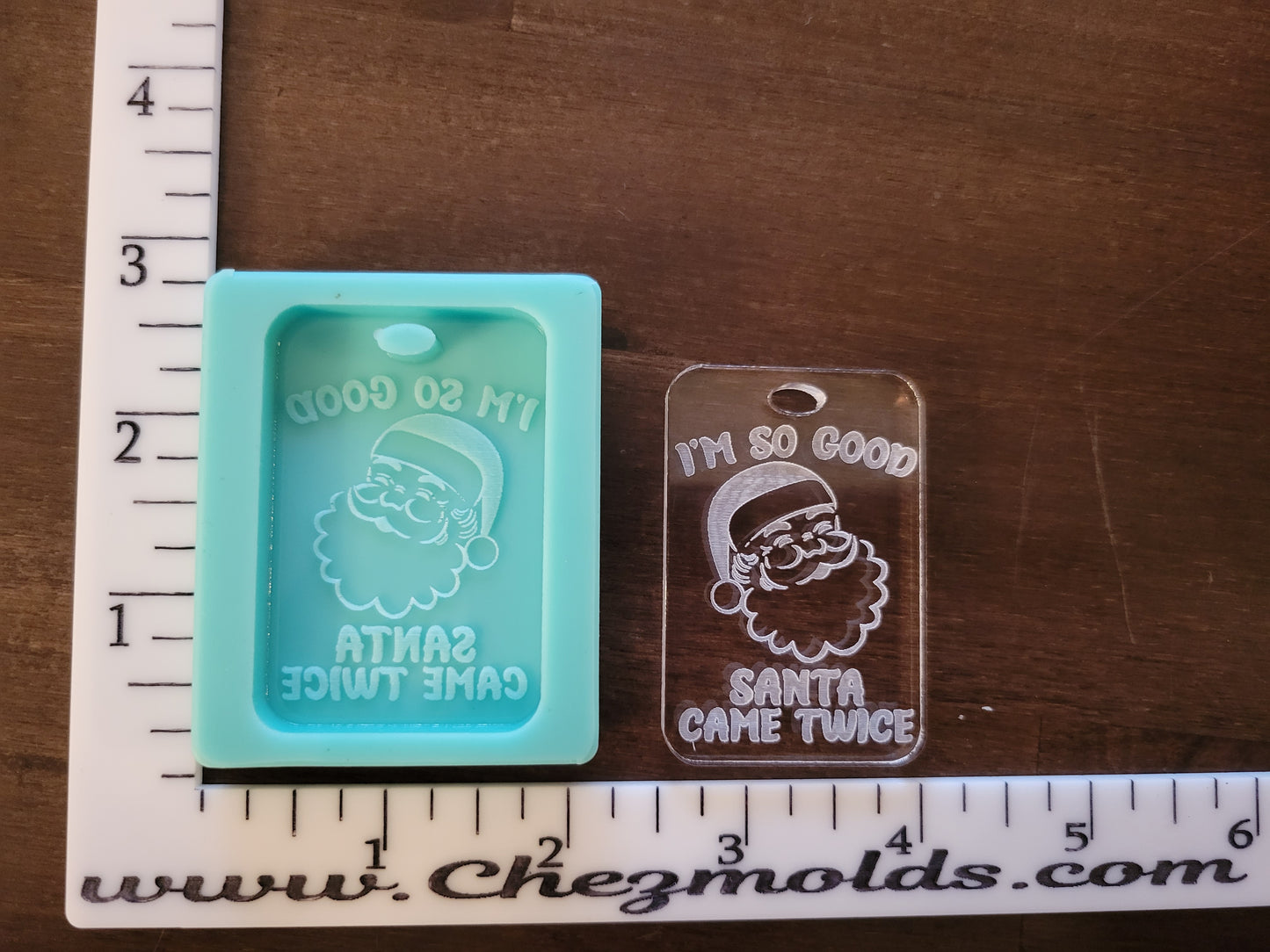 Im so good santa came twice keychain