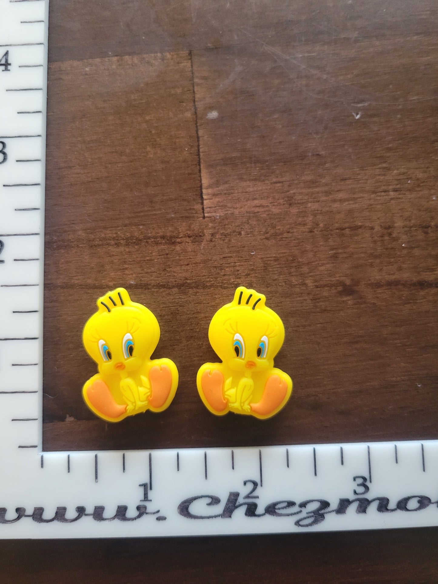 yellow bird- Silicone focal Bead