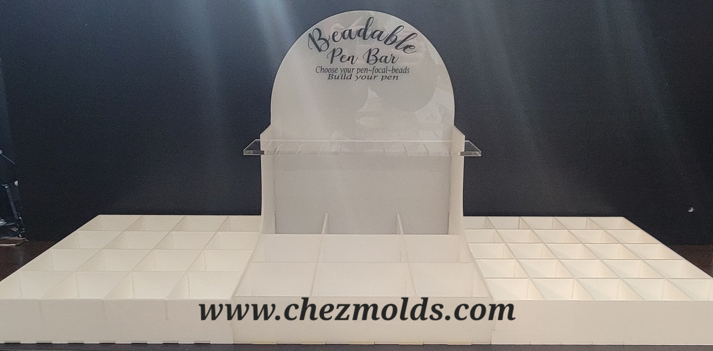 Beadable keychain bar stand (side boxes sold separately )