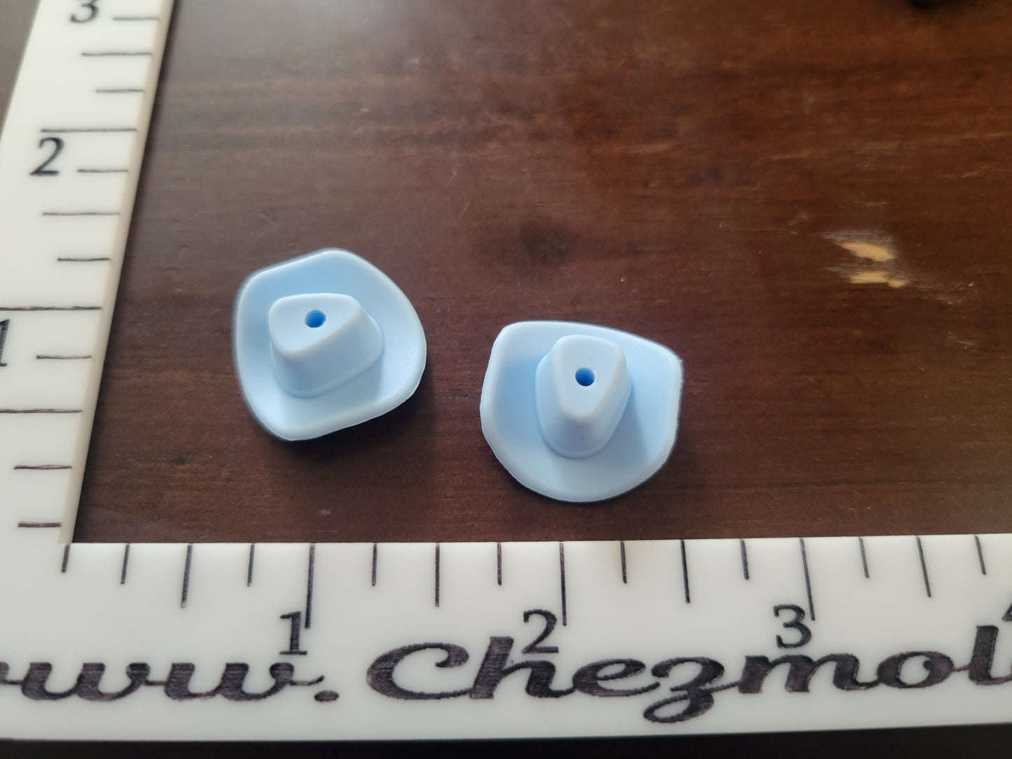 cowboy hats- Silicone focal Bead