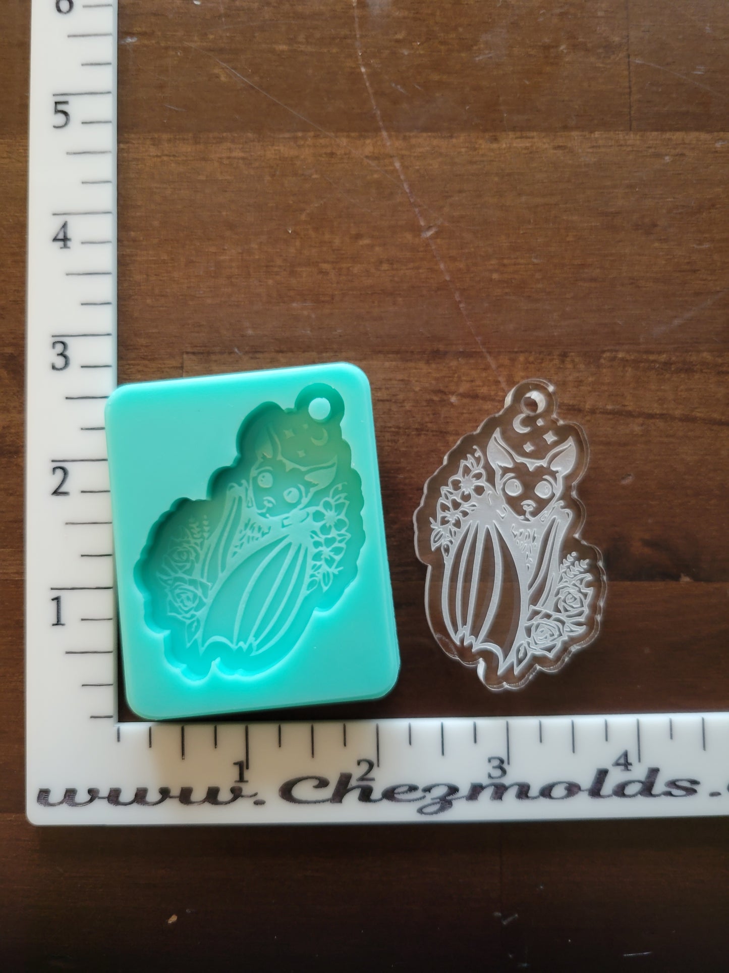 Celestial bat keychain