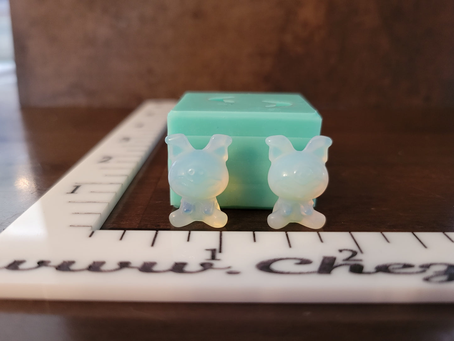 Skull kitty- mini 3d .75 perfect for dangles