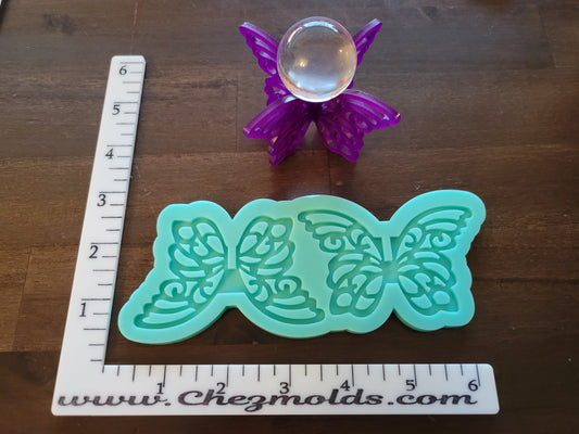 3d butterfly sphere holder with optional sphere