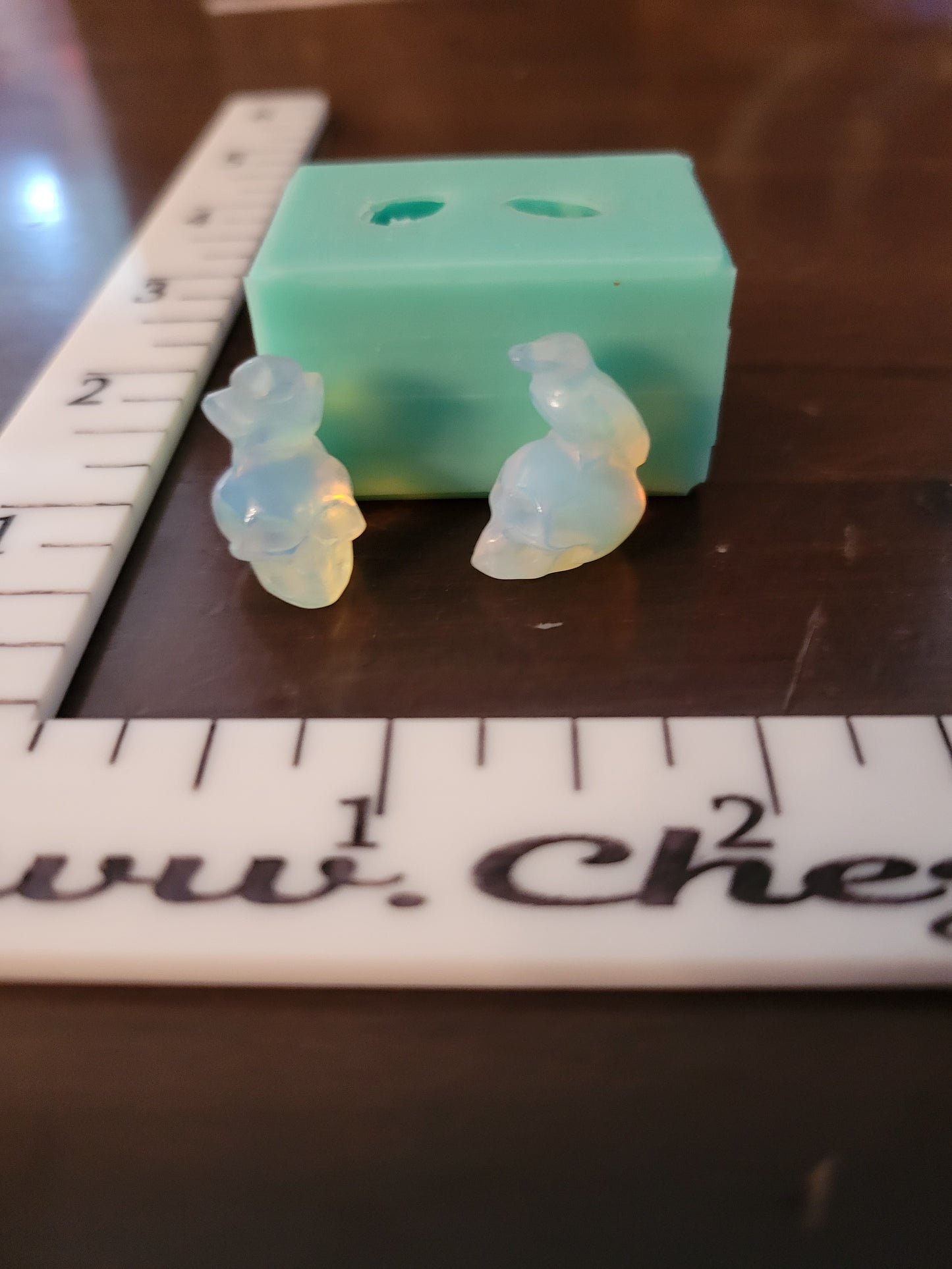 Mini .75 set mold- perfect for dangles- skull raven