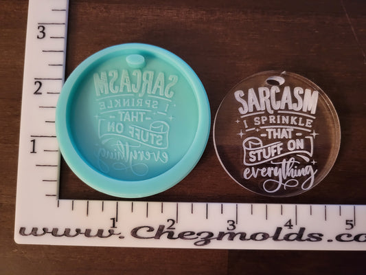 Sprinkle sarcasm keychain