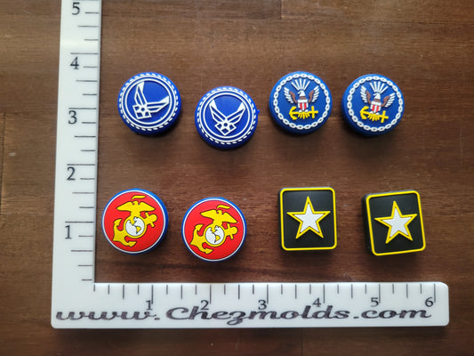 military- Silicone focal Bead
