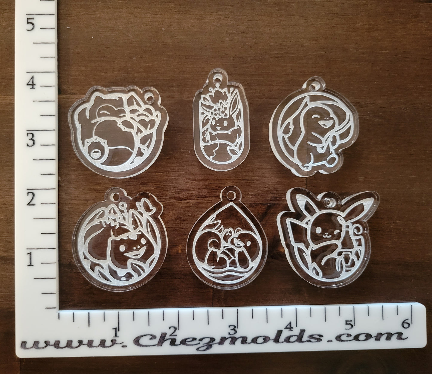 Poke charms pallet mold