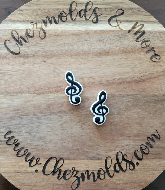 music note- Silicone focal Bead