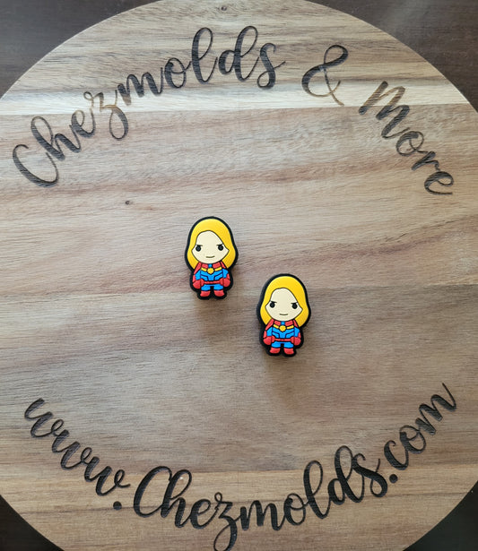 Lil super girl- Silicone focal Bead