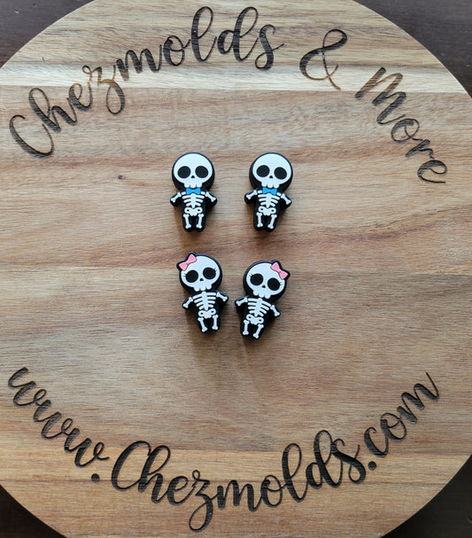 Skelly baby- Silicone focal Bead