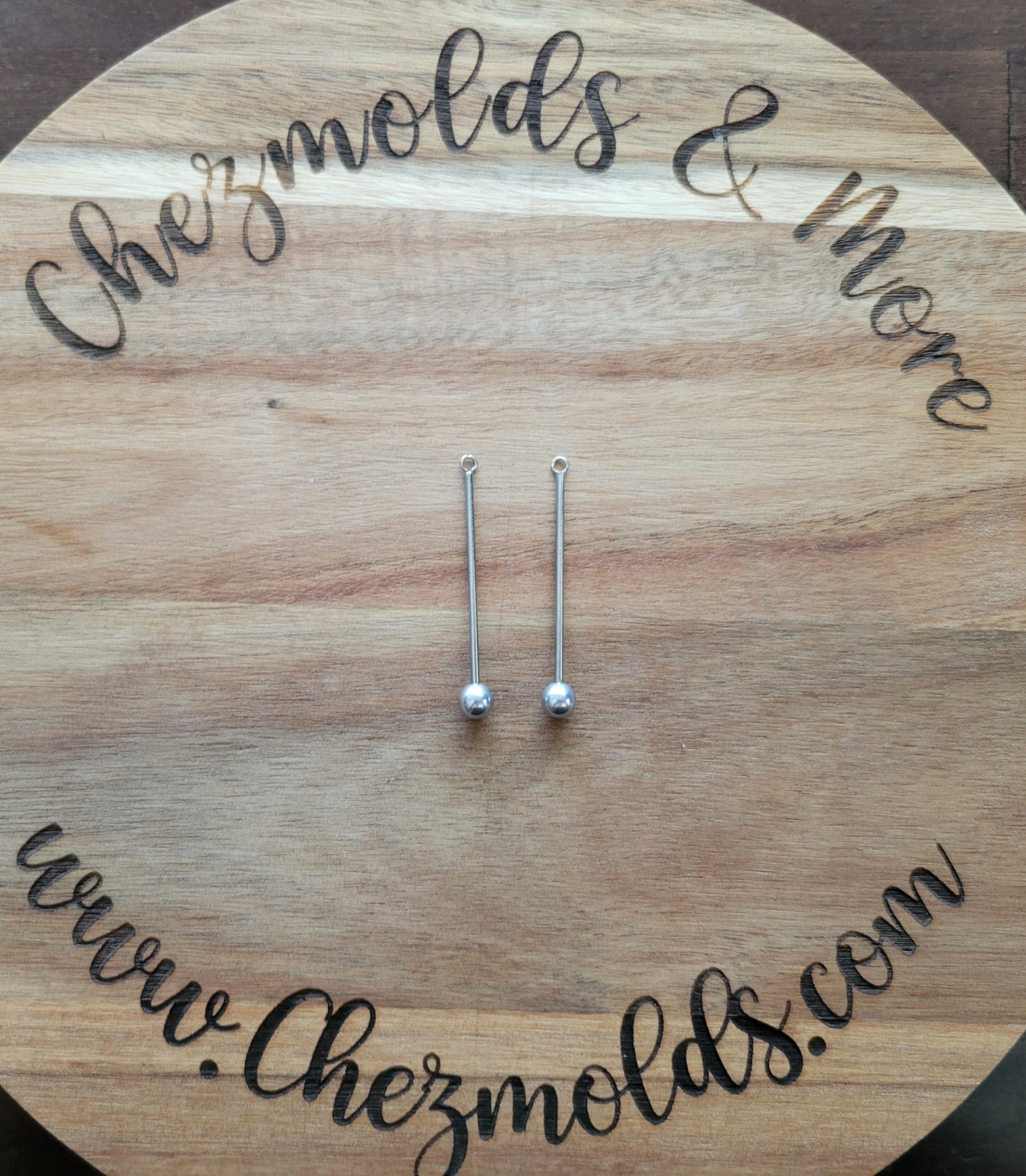 Chez designed Beadable earring/ pendant bar- set of 2