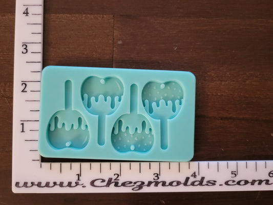 layered carmel apple earrings mold pallet