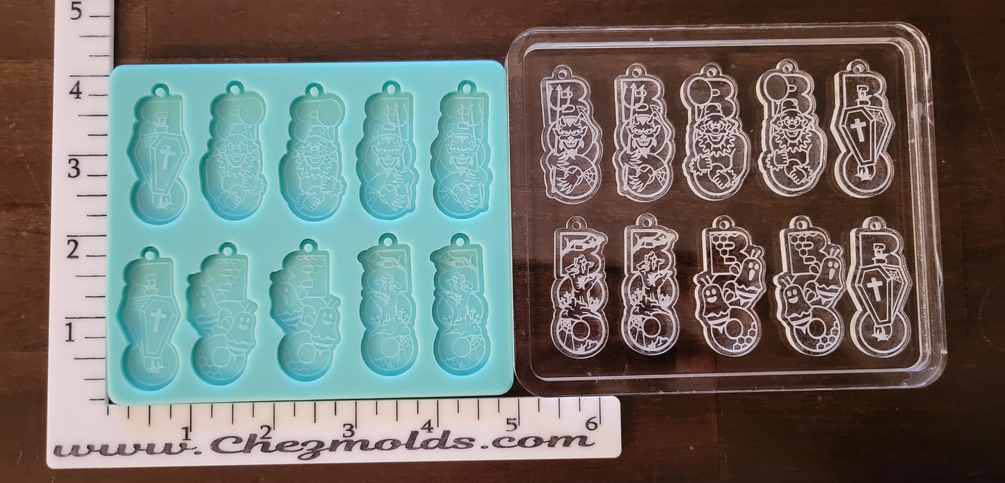 western ghost earrings mold pallet