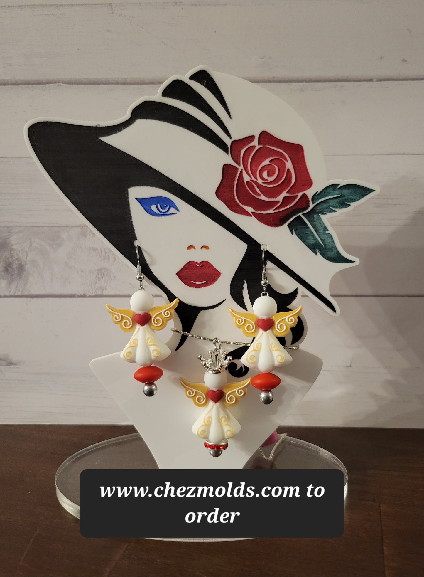 CE original 3D angel- Silicone focal Bead