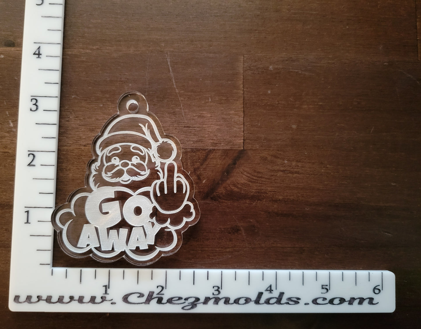 Go away- santa ornament mold