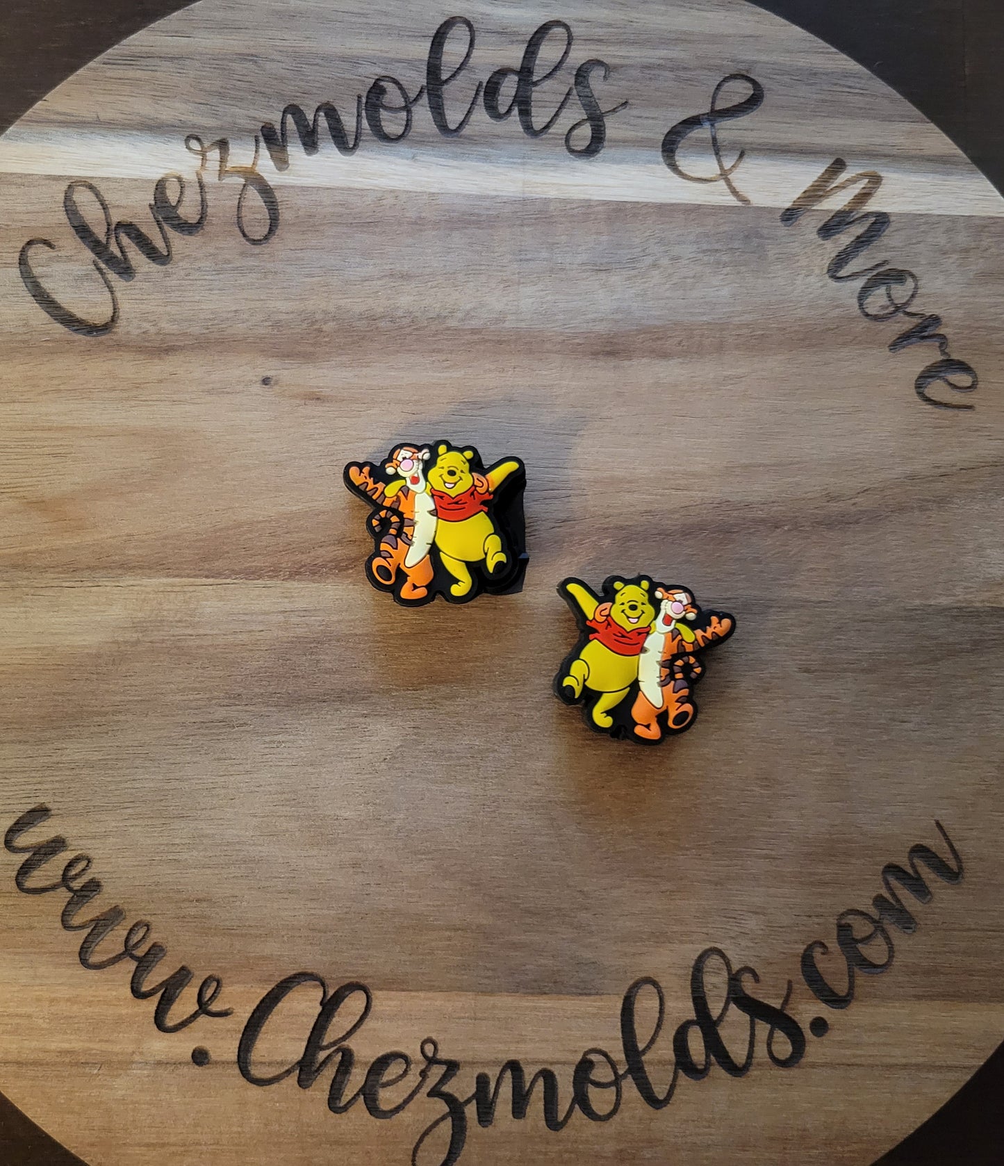 bear and tigger friends- silicone focal Bead