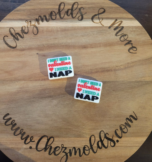 I dont need a nap- Silicone focal Bead