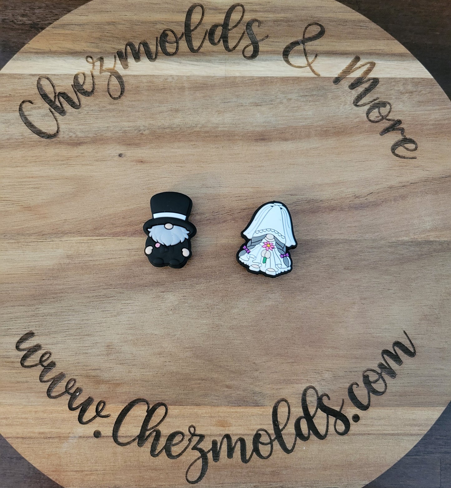 his and her gnomes- Silicone focal Bead