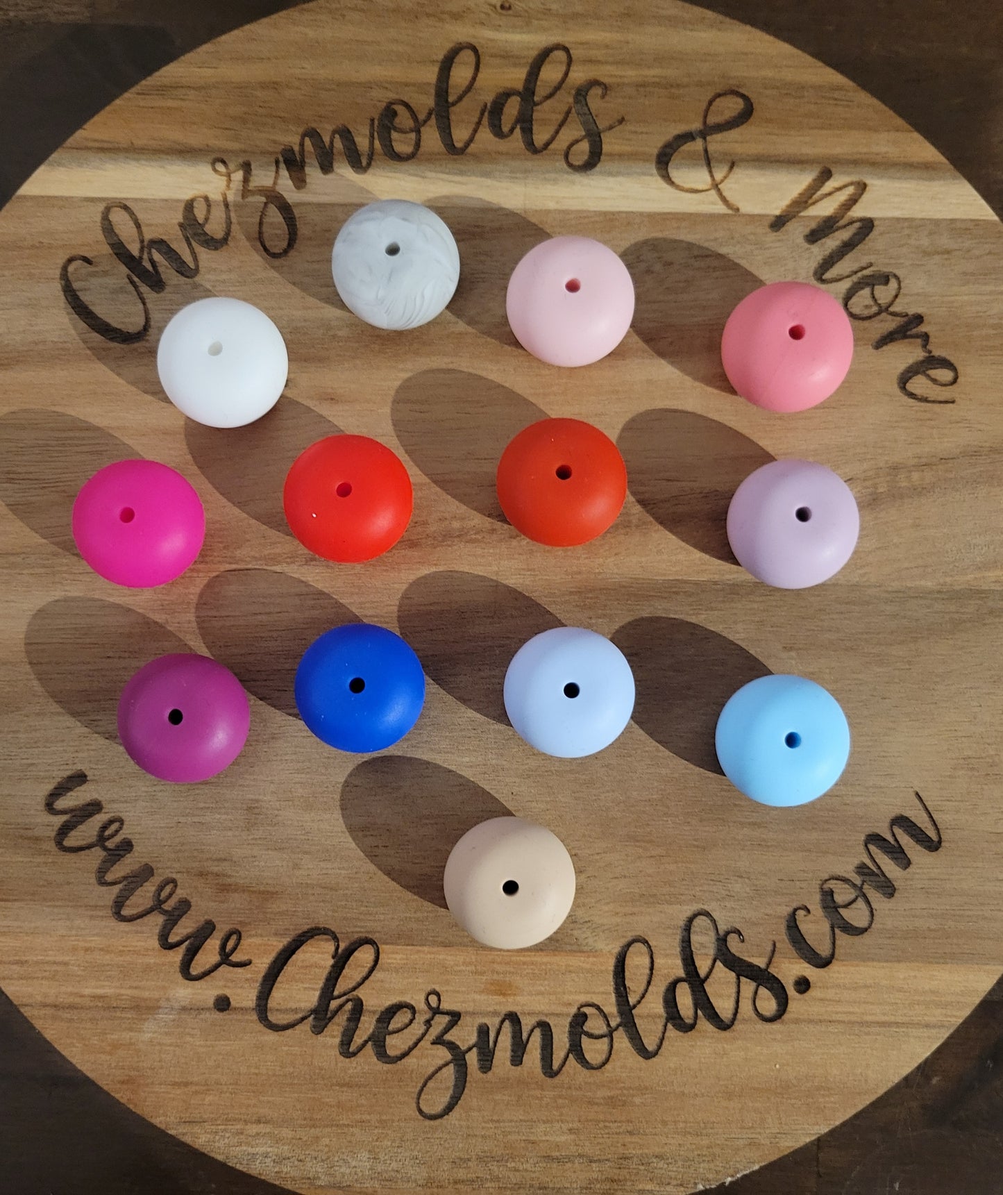 XL abacus silicone bead