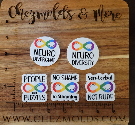 UV printed acrylic flatbacks-Autism