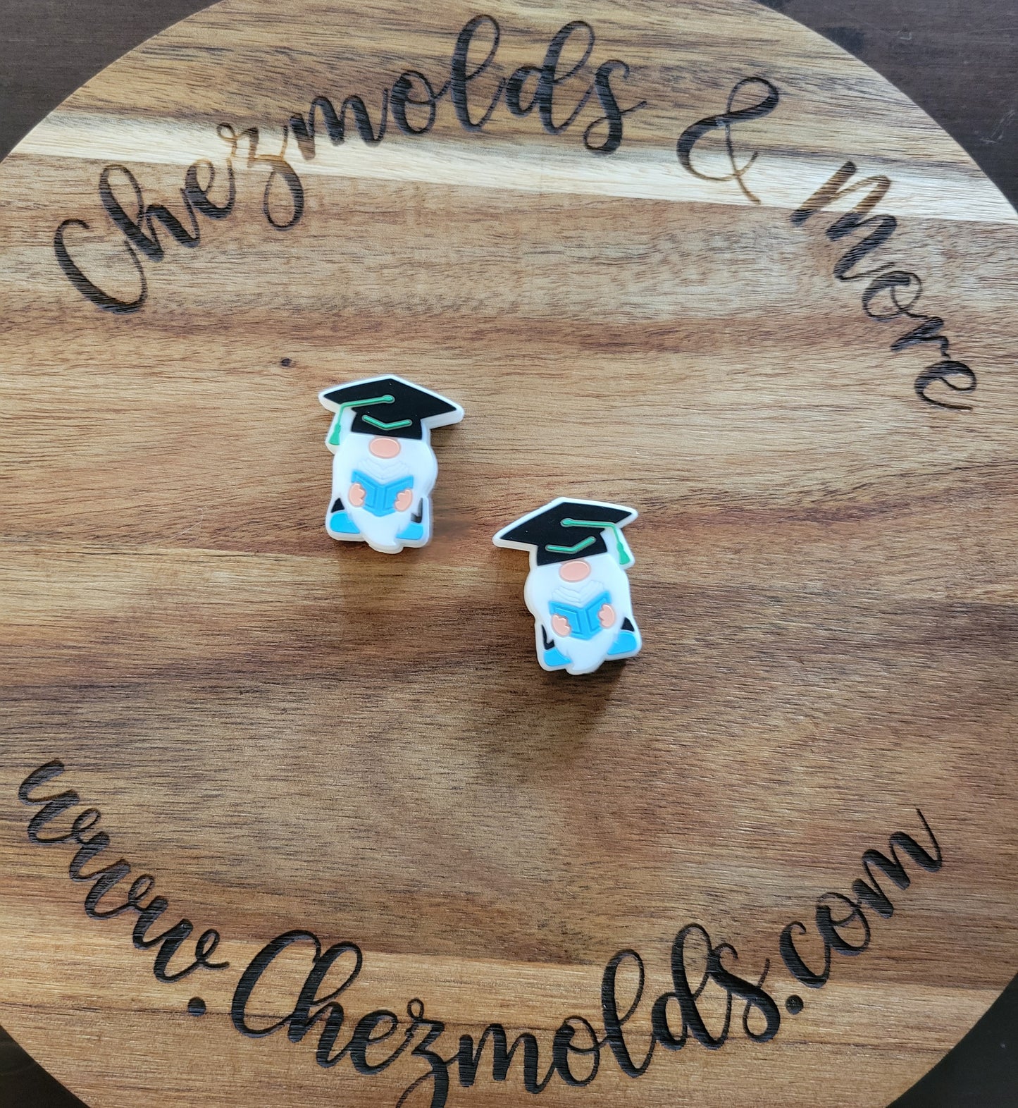 gnomey graduates- Silicone focal Bead