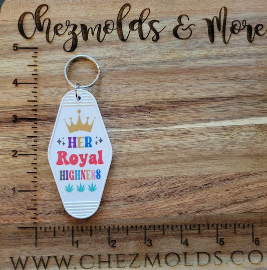 Royal Highness- motel keychain uv print