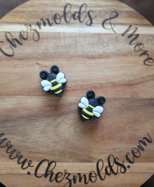 Cute bee- Silicone focal Bead