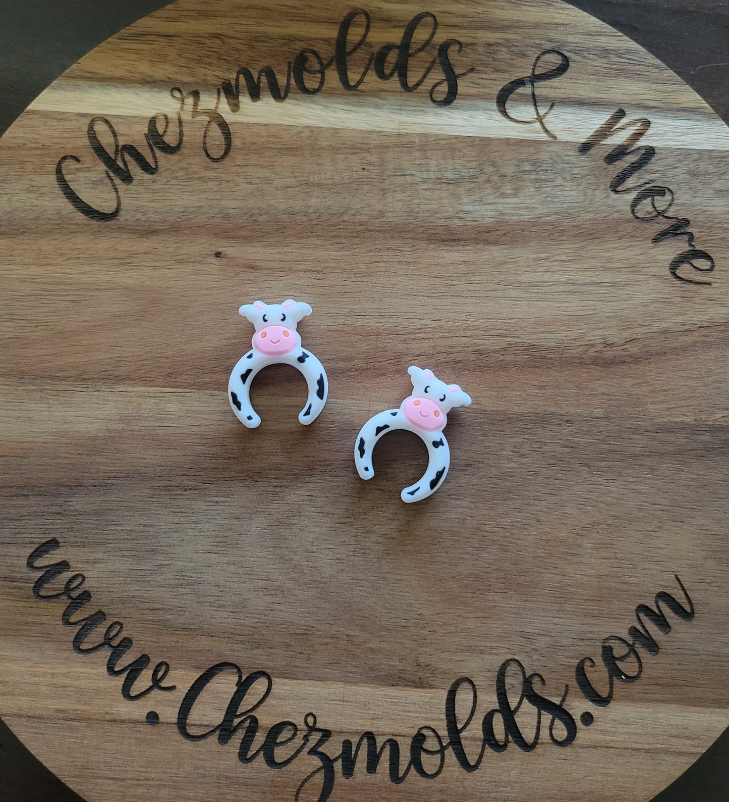 Cow headband- Silicone focal Bead