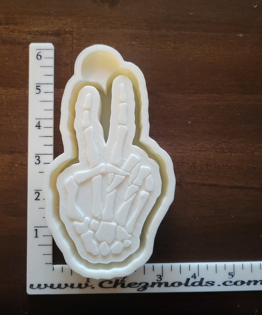 peace skelly freshie mold