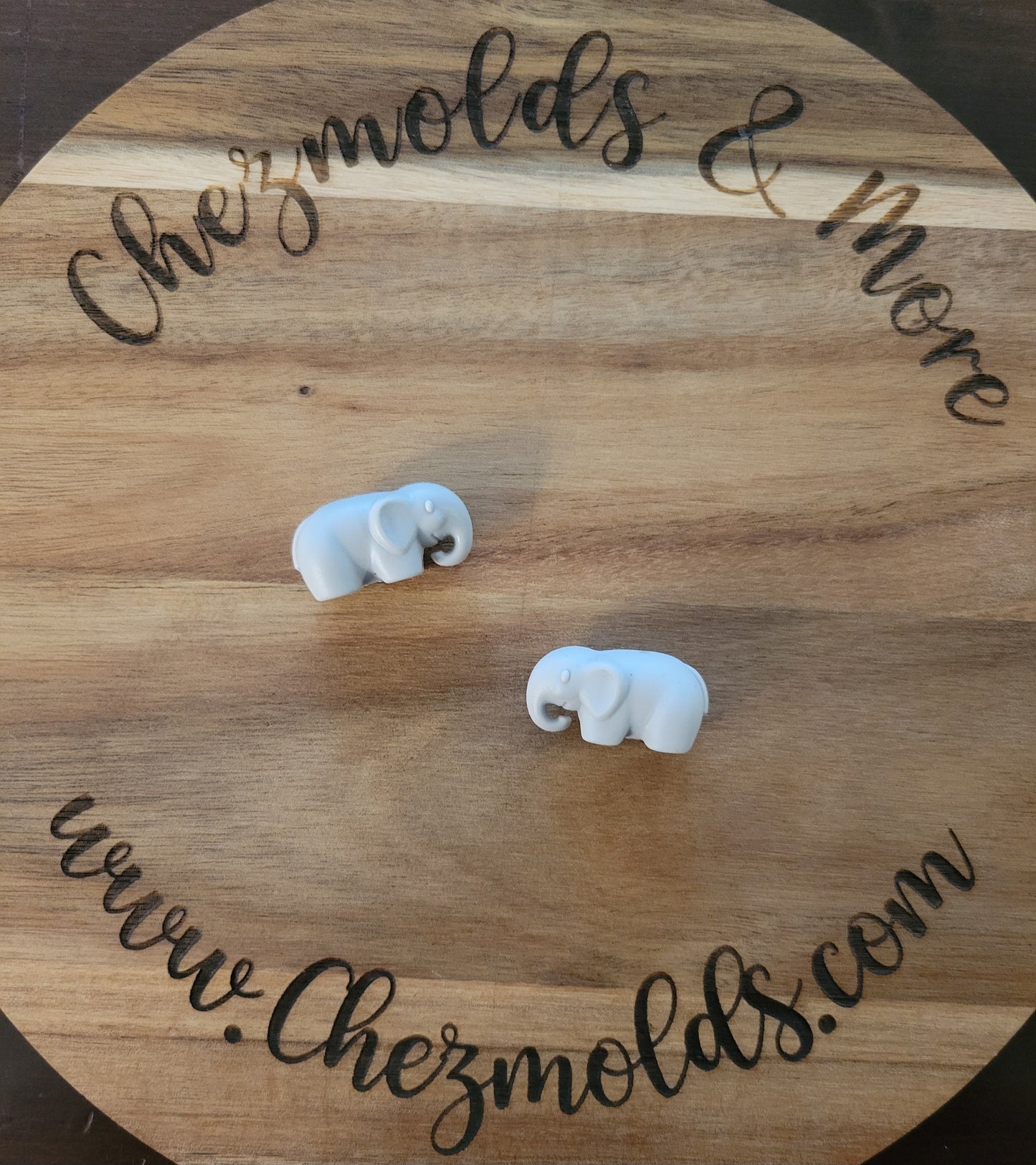 3d elephant- Silicone focal Bead