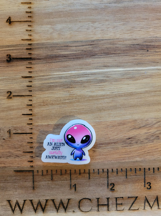 uv printed acrylic-socially awkward alien