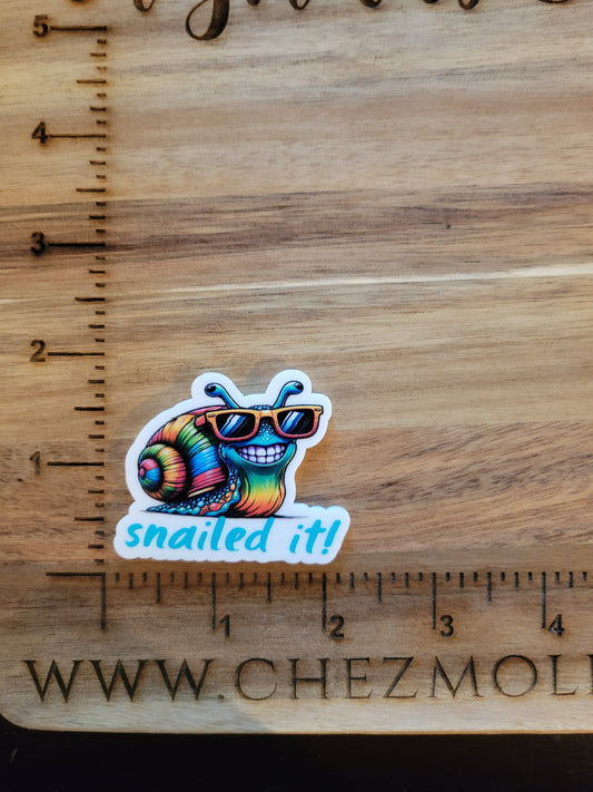 uv printed acrylic-snailed it