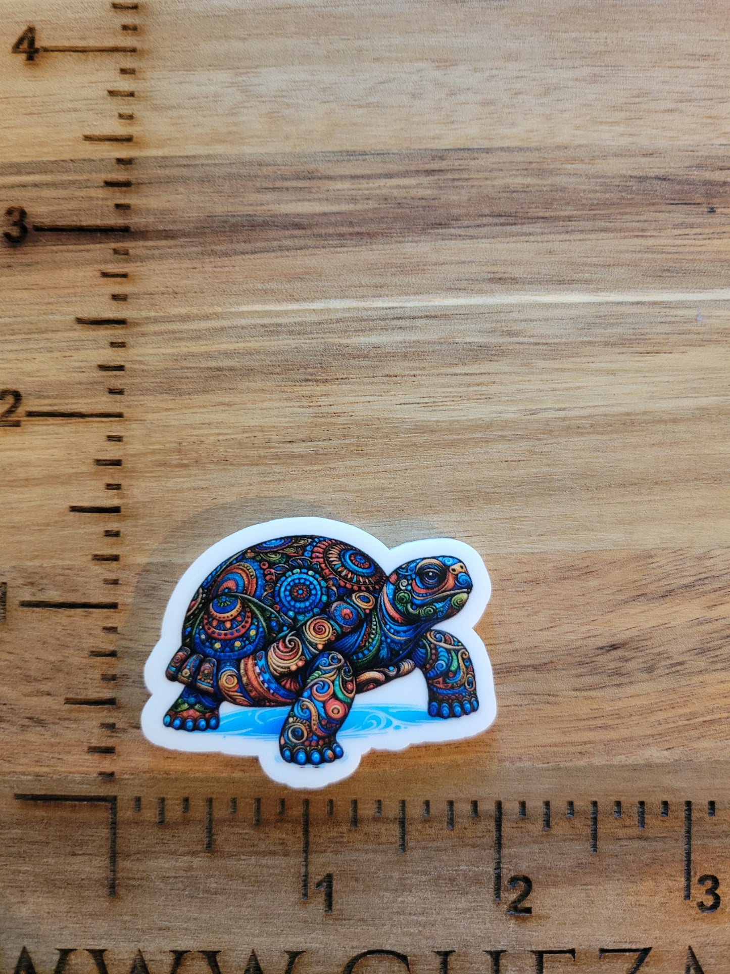 uv printed acrylic-colorful turtle