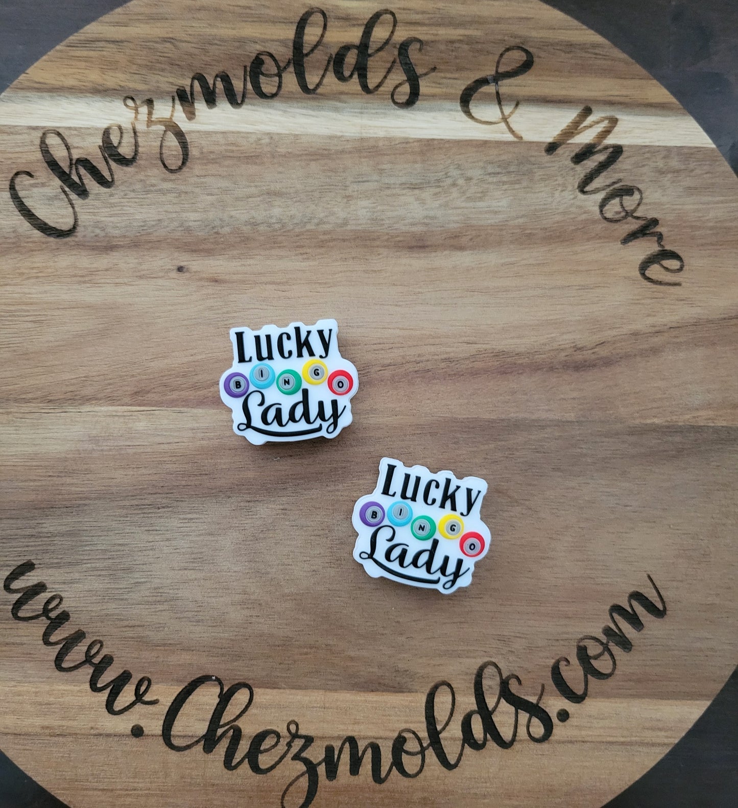 lucky lady- Silicone focal Bead