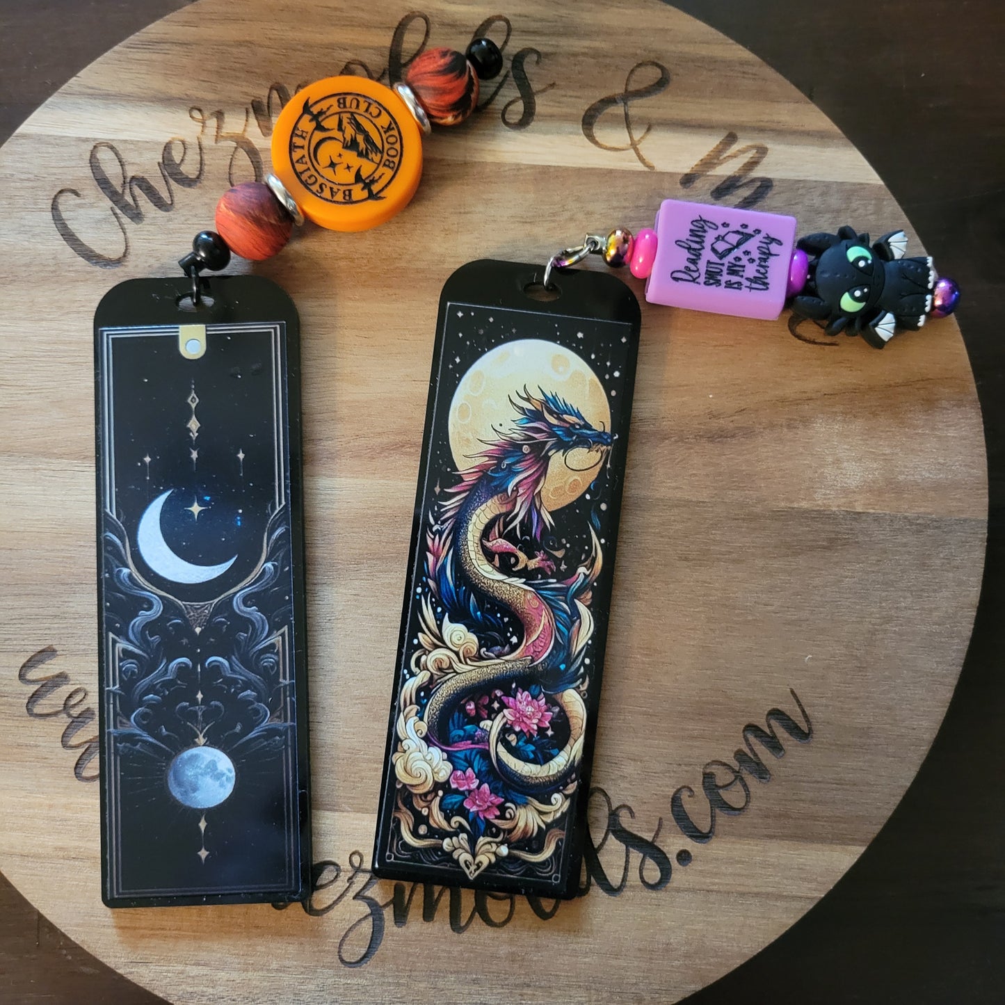 Beadable bookmarks-Custom Dragons