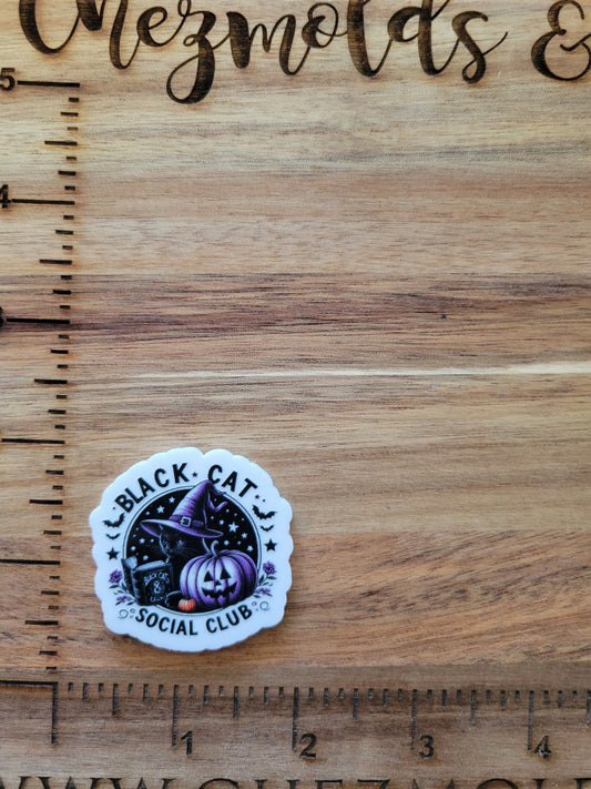 Black cat social club- uv printed acrylic