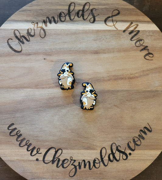 cow milk gnomey- Silicone focal Bead