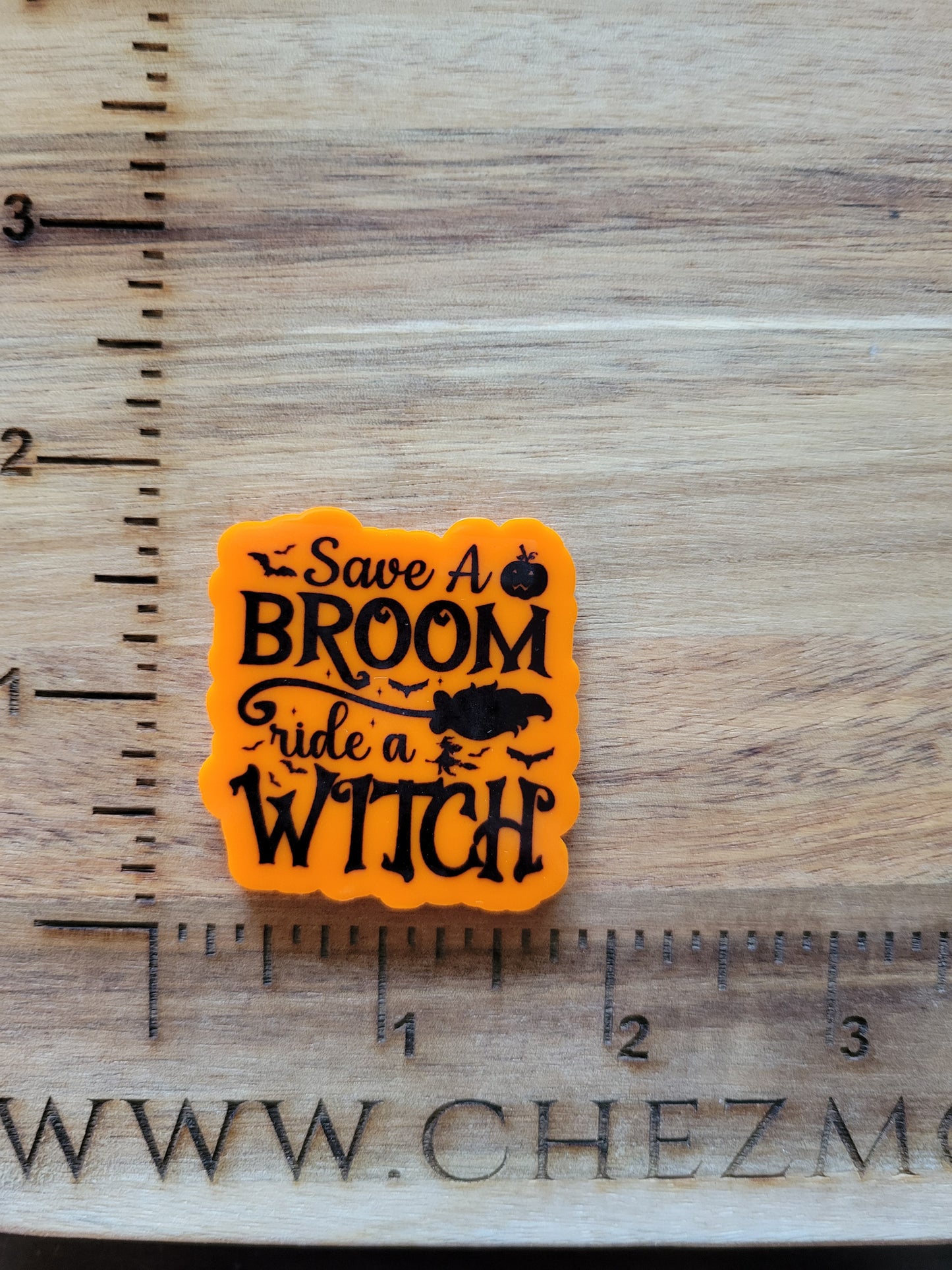 Save a broom, ride a witch-  printed acrylic