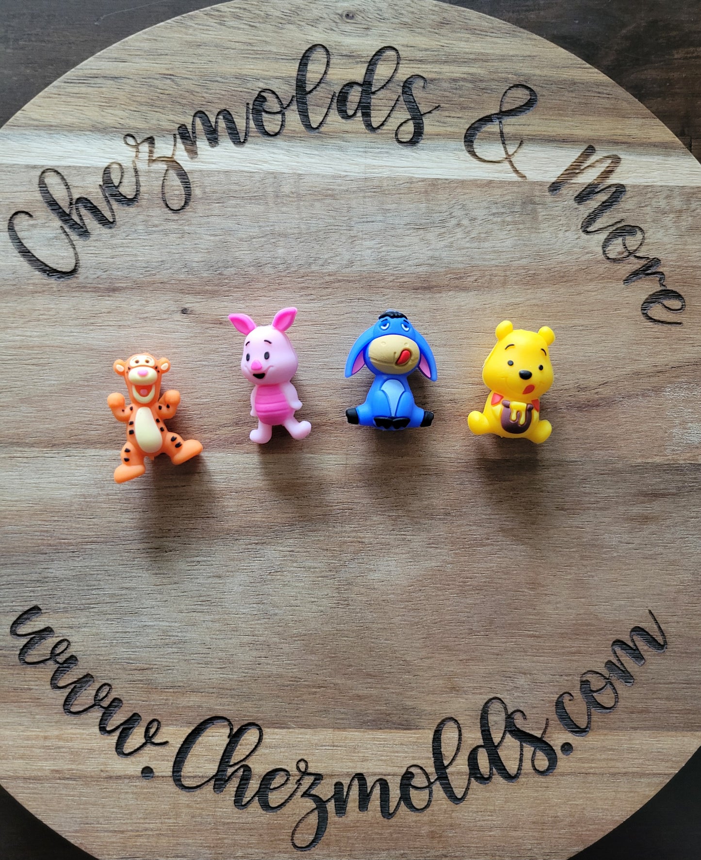 3d yellow bear crew- Silicone focal Bead