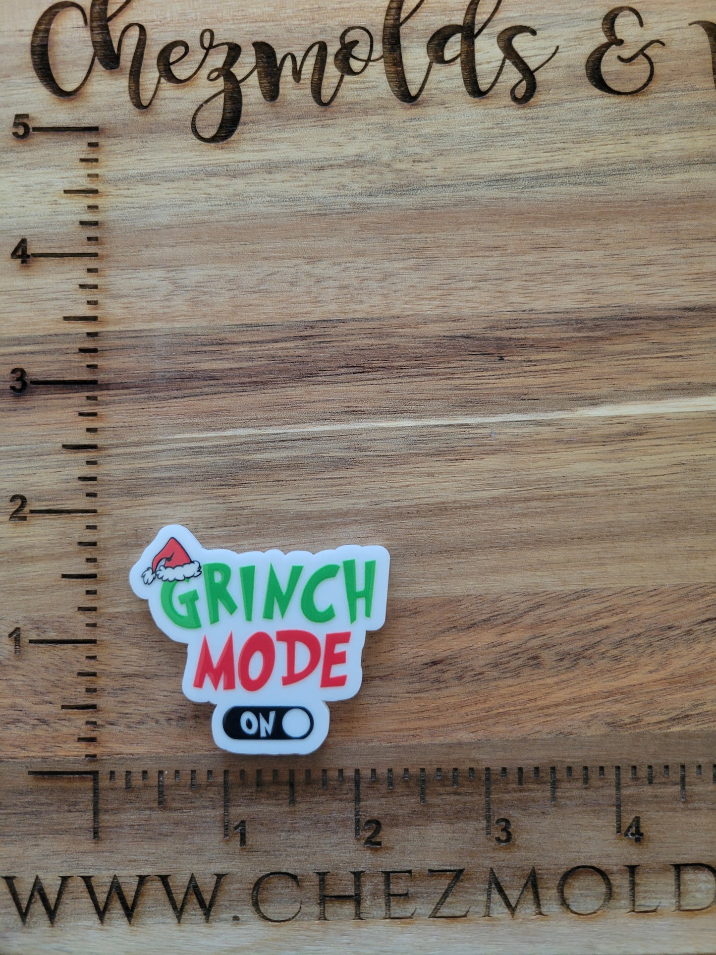 Grinch mode- uv printed acrylic