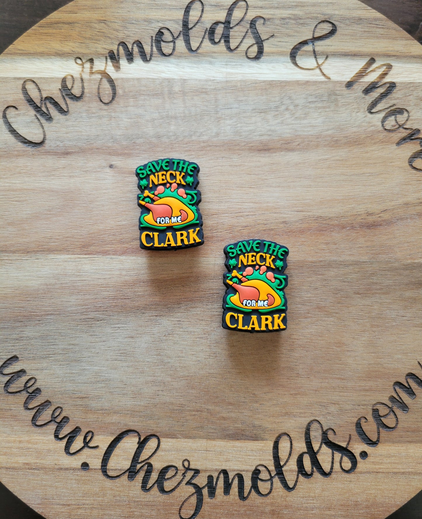 Save the neck clark- Silicone focal Bead