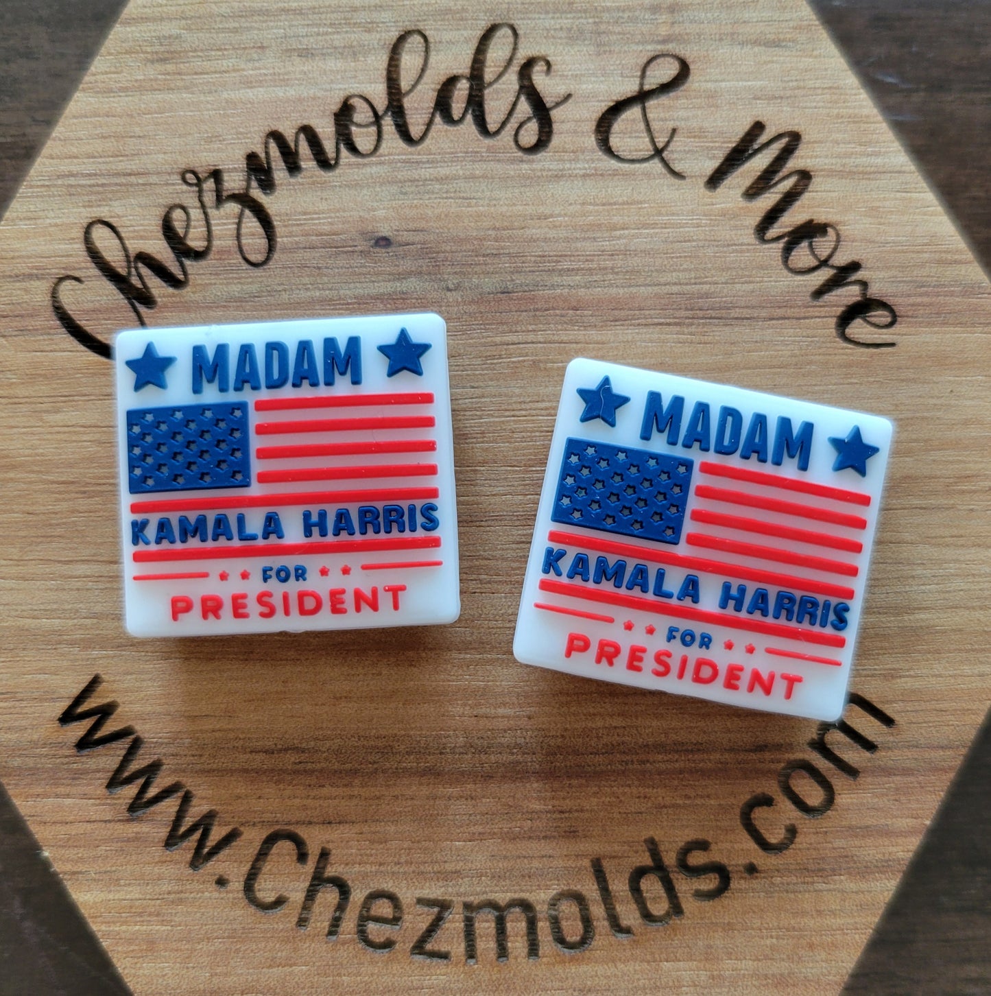 Madam for president- Silicone focal Bead-exclusive to RDcreations4U