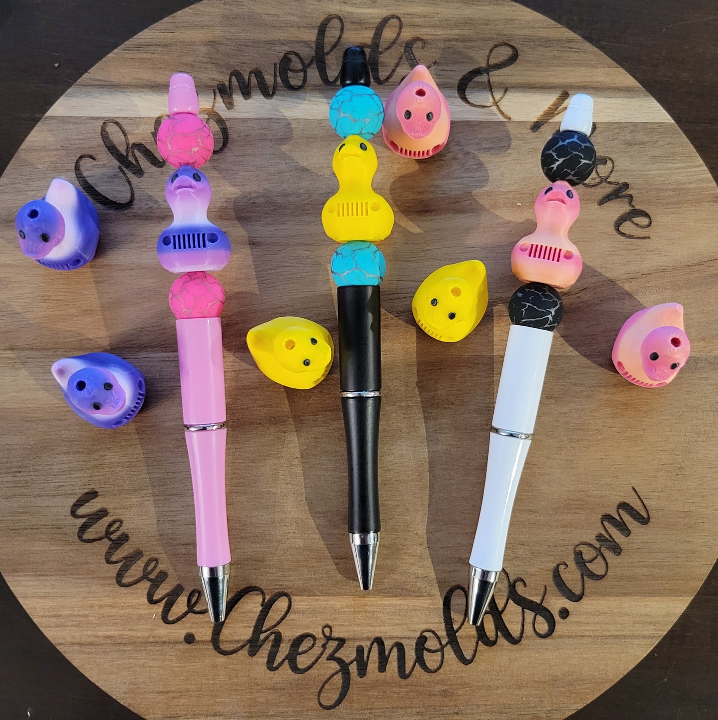 CE 3d printed Grilled quackers-  focal Bead