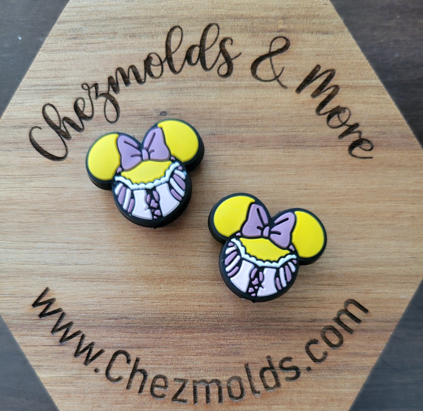 mouse princesses- Silicone focal Bead