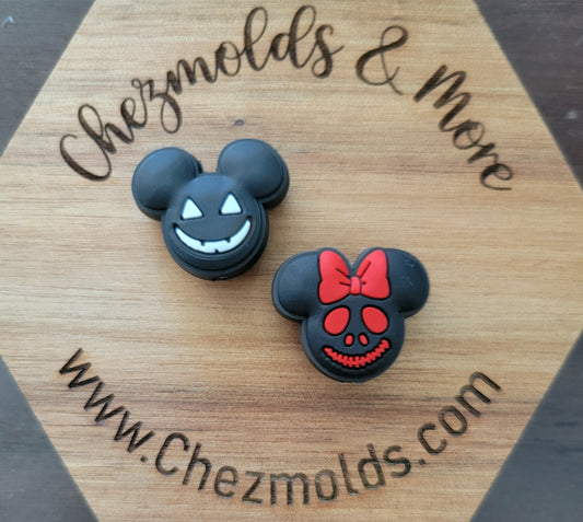 mouse smiles- Silicone focal Bead