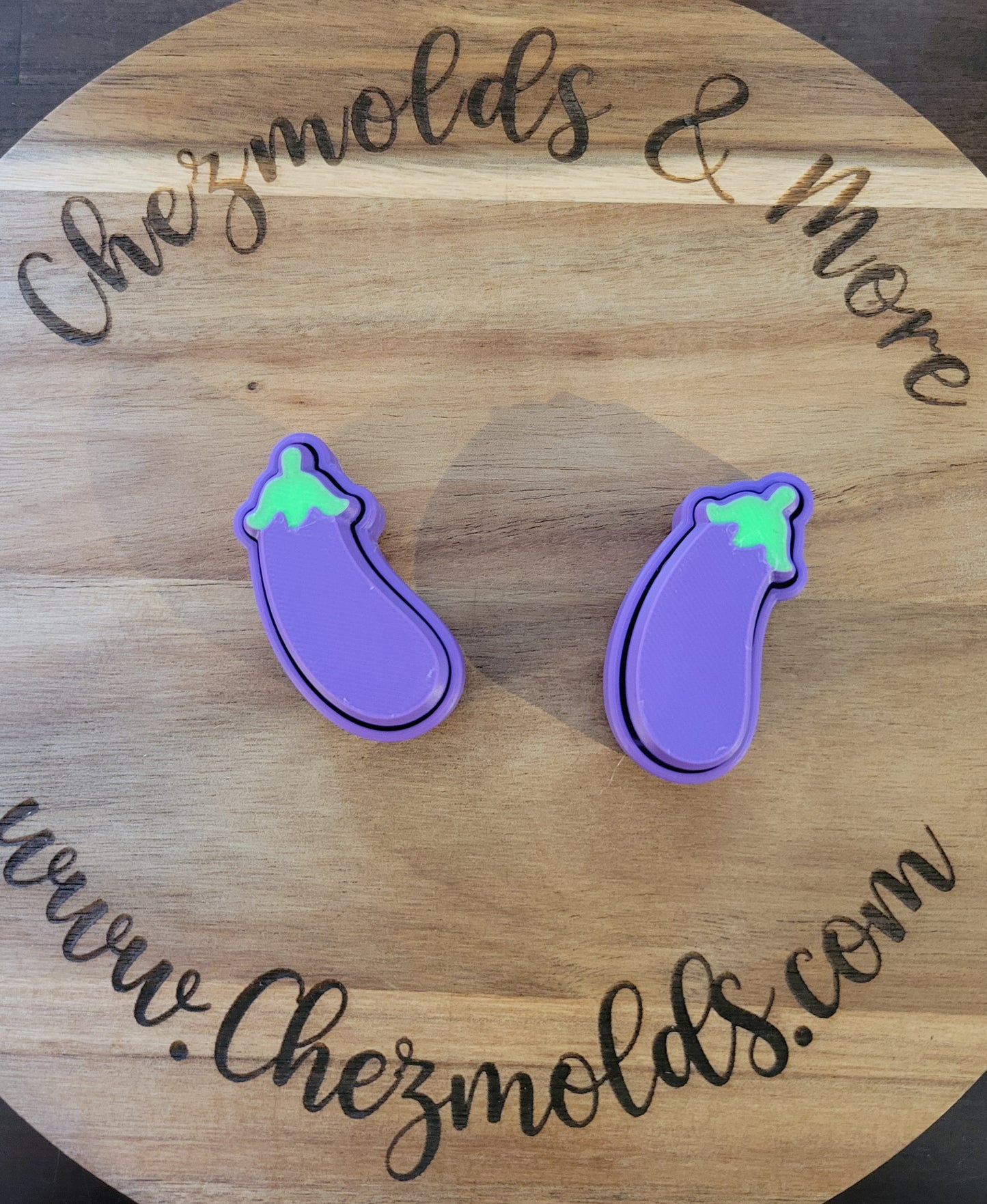 CE 3d printed  fidget clicker- with keychain hole - eggplant